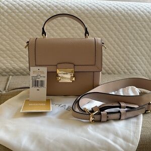 Michael Kors Jayne Trunk Crossbody Top Handle Bag in Soft Pink